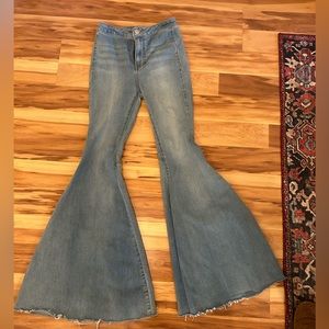 EUC free people “just float on” flare jean sz 25